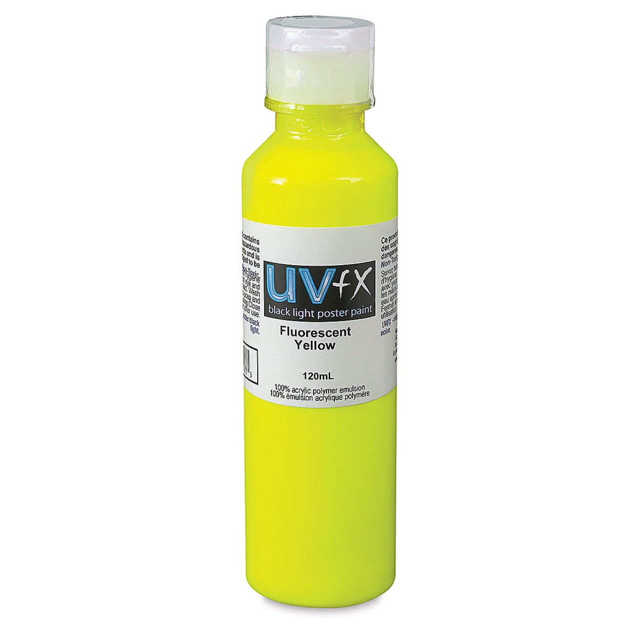 Tri-Art UVFX Black Light Poster Paint - Fluorescent Yellow, 120 ml